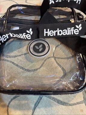 Alife Clear Travel Toiletry Bag with Black Branded Strap